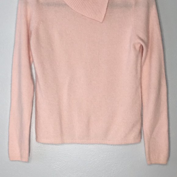 Geneva Blush Pastel Pink Cashmere Sweater *Valentine's Day* Super Soft Cashmere - Picture 4 of 11